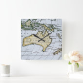 新しいオランダの地図 スクエア壁時計 (ホーム)