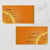 新しいオレンジ名刺 名刺 (正面/裏面)