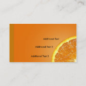 新しいオレンジ名刺 名刺 (裏面)