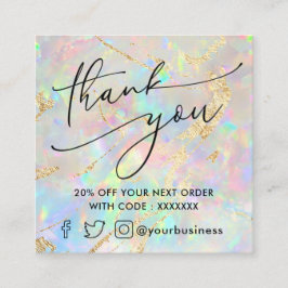 新しいオ感謝していプラ割引カード スクエア名刺