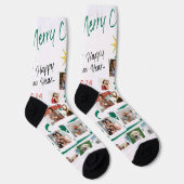 新しいカスタムクリスマス地球に優しプレミアムクルーソック ソックス (右)