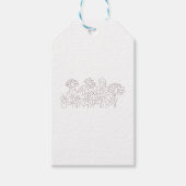 新しいカスタムテキストロゴギフトタグ ギフトタグ (正面)