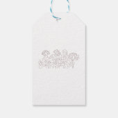 新しいカスタムテキストロゴギフトタグ ギフトタグ (裏面)