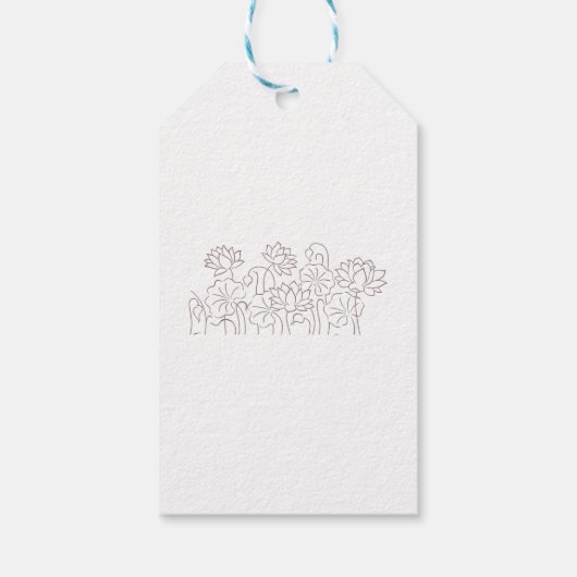 新しいカスタムテキストロゴギフトタグ ギフトタグ (裏面)