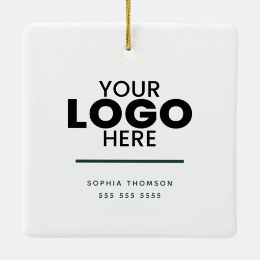 新しいカスタムホームでの初めてのクリスマスロゴギフト セラミックオーナメント (裏面)