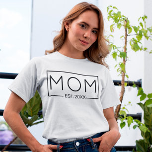 新しいカスタムママのためのマムエスト年 Tシャツ