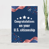 新しいカスタム米国民祝国へのカード カード (正面)