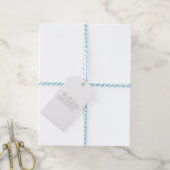 新しいカスタム テキストロゴ ギフトタグ (より糸付き)