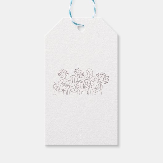 新しいカスタム テキストロゴ ギフトタグ (正面)