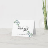 新しいカップルからのユーカリサンキューカード サンキューカード (正面)