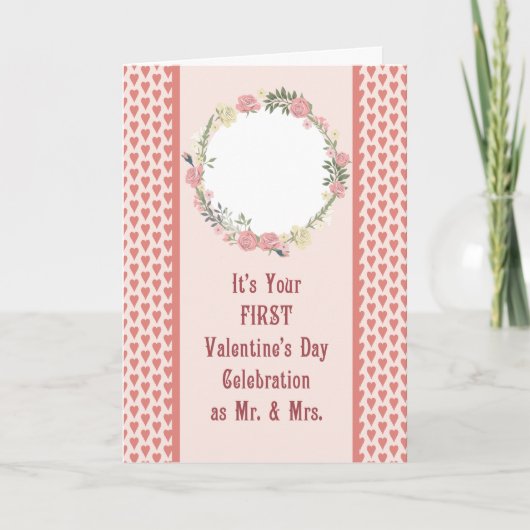 新しいカップルとしての最初のバレンタイン、フォトカードの追加 カード (正面)