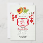 新しいカップル-ポストの結婚式のブランチの招待状 招待状 (正面)