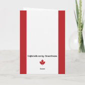 新しいカナダ国籍ギフトおめでとうカード カード (裏面)