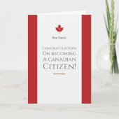新しいカナダ国籍ギフトおめでとうカード カード (正面)