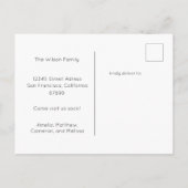 新しいカラフルホームを移動したフローラ新しいルートの移動 ポストカード (裏面)