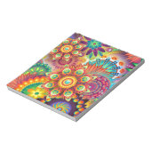 新しいカラフル抽象芸術の背景 ノートパッド (回転)