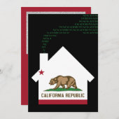 新しいカリフォルニアの住所 案内状 (正面/裏面)