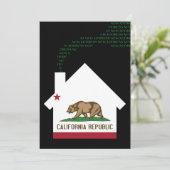 新しいカリフォルニアの住所 案内状 (スタンド正面)