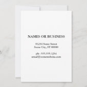 新しいカリフォルニアの住所 案内状 (裏面)