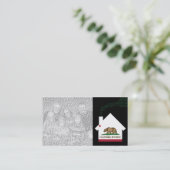 新しいカリフォルニア州の住所 名刺 (スタンド正面)