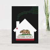 新しいカリフォルニア州の住所 案内状 (正面)