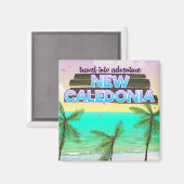 新しいカレドン"冒険への旅行"旅行ポスター。 マグネット (正面/裏面)