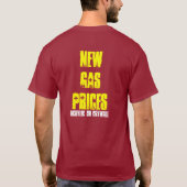新しいガソリン価格 Tシャツ (裏面)