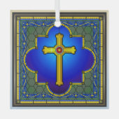 新しいガラスクロス ガラスオーナメント (正面)