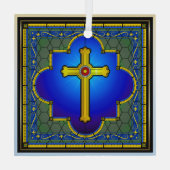 新しいガラスクロス ガラスオーナメント (裏面)