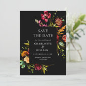 新しいガーデン結婚フラワーのQRコード セーブザデート (スタンド正面)