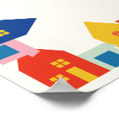 新しいキッズオンザブロックニュートラルハウスベビーシャワー ポスター (角)