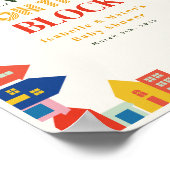 新しいキッズオンザブロックニュートラルハウスベビーシャワー ポスター (角)