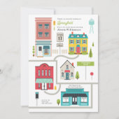 新しいキッドネイバーシティベイビーシャワー 招待状 (正面)