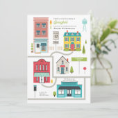 新しいキッドネイバーシティベイビーシャワー 招待状 (スタンド正面)