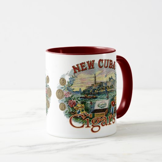 新しいキューバのシガーのギア マグカップ (正面右)