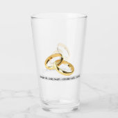 新しいギフトの名前と日付（高） タンブラーグラス (裏面)