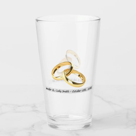 新しいギフトの名前と日付（高） タンブラーグラス (裏面)