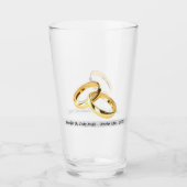 新しいギフトの名前と日付（高） タンブラーグラス (正面)