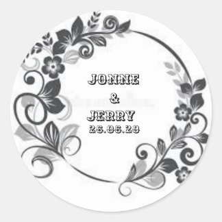新しいクラシックラウンドステッカーデザイン ラウンドシール