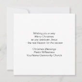 新しいクリスチャン初めてのクリスマスカード (裏面)