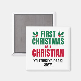 新しいクリスチャン初めてのクリスマス マグネット