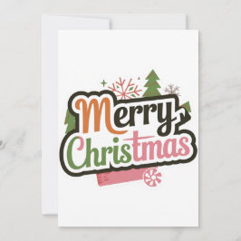 新しいクリスマスカード：フラットホリデーカード シーズンカード