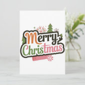 新しいクリスマスカード:フラットホリデーカード シーズンカード (スタンド正面)