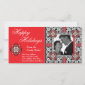 新しいクリスマスカー結婚ドからのハッピーホリデー シーズンカード (正面)