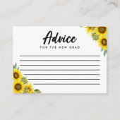 新しいグラッドサンフラワースクリプトのアドバイス モダン エンクロージャーカード (正面)