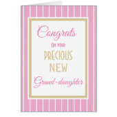 新しいグランドドーターカードのおめでとう (正面)