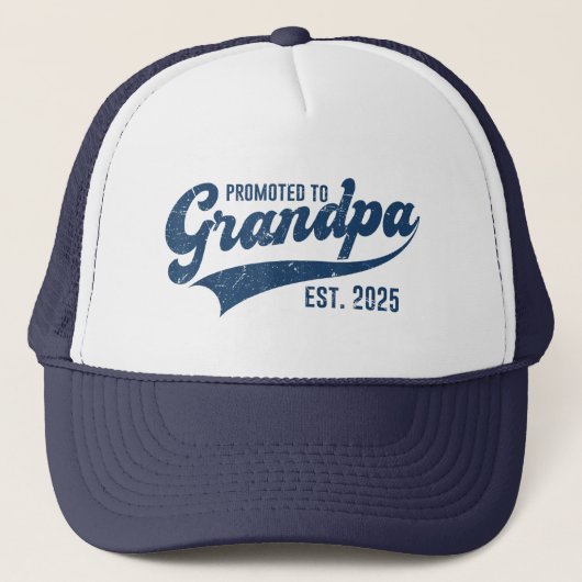 新しいグランドパ男性へギフトおもしろい、グランドパEst 2025 キャップ (正面)