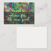 新しいグラードのアドバイス,カラフル紙吹雪, 2 アドバイスカード (正面/裏面)