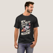 新しいコパイロット 天文学 占星術 STEM 宇宙 Tシャツ (正面フル)