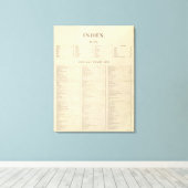 新しいコマーシャル・アトラスのインデックス作成 キャンバスプリント (インサイチュ (ウッドフロア))